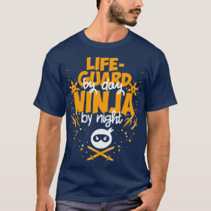 Nachtwacht bei Tag Ninja - Bester Rettungsschwimme T-Shirt