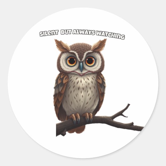 Nachtwächter Runder Aufkleber (Vorderseite)