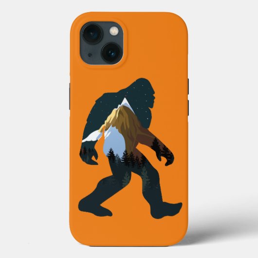 Nachtwald Bigfoot Case-Mate iPhone Hülle (Rückseite)