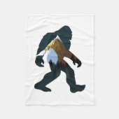Nachtwald Bigfoot Fleecedecke (Vorderseite)