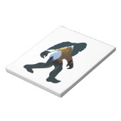 Nachtwald Bigfoot Notizblock (Rotiert)