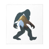Nachtwald Bigfoot Notizblock (Vorderseite)