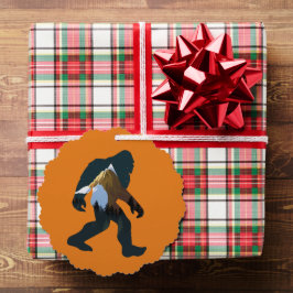 Nachtwald Bigfoot Ornament Karte