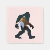 Nachtwald Bigfoot Serviette (Vorderseite)