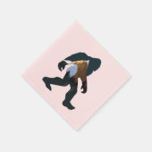 Nachtwald Bigfoot Serviette (Ecke)