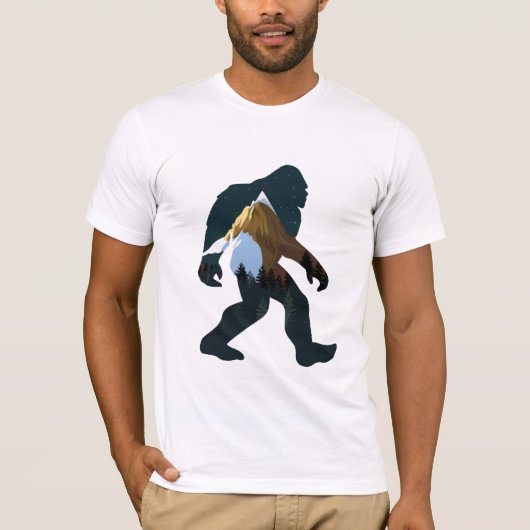 Nachtwald Bigfoot T-Shirt (Vorderseite)