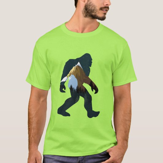 Nachtwald Bigfoot T-Shirt (Vorderseite)