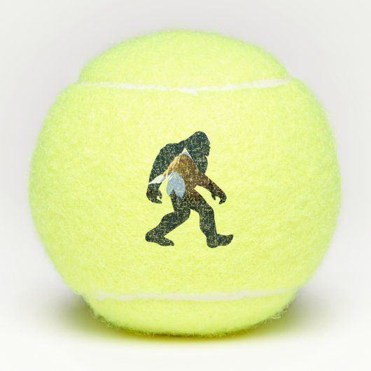 Nachtwald Bigfoot Tennisbälle (Vorderseite)