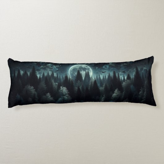 Nachtwald-Camouflage Seitenschläferkissen (Rückseite)