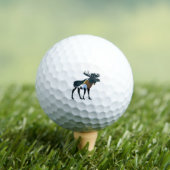 Nachtwald Elch Golfball (Insitu T-Shirt)