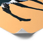 Nachtwald Elch Poster (Ecke)
