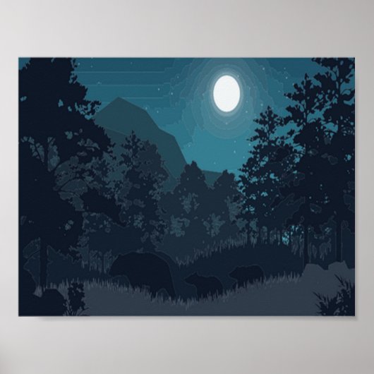 Nachtwald Poster (Vorne)