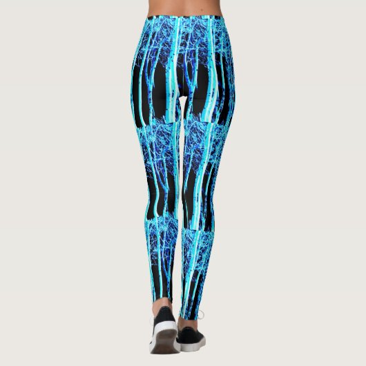 Nachtwaldblau Leggings (Rückseite)