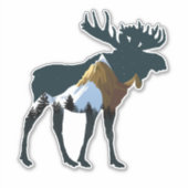 Nachtwaldmoose Aufkleber (Vorderseite)
