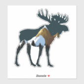 Nachtwaldmoose Aufkleber (Blatt)