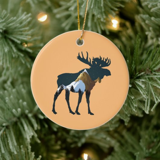 Nachtwaldmoose Keramik Ornament (Baum)