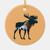 Nachtwaldmoose Keramik Ornament (Vorne)