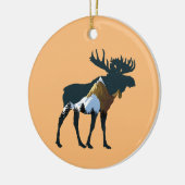 Nachtwaldmoose Keramik Ornament (Links)