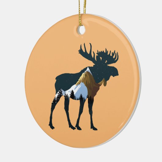 Nachtwaldmoose Keramik Ornament (Links)