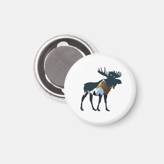 Nachtwaldmoose Magnet (Vorderseite/Rückseite)