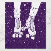 Nachtwalze Skaten Weinetikett (Einzelnes Label)