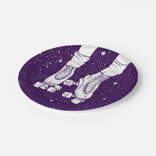 Nachtwalze Skater Pappteller (Schrägansicht)