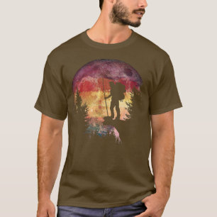Nachtwandern Lovers Wasserfarbener Montag im Tal T-Shirt