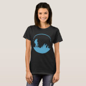 Nachtwanderwege Berge T-Shirt (Vorne ganz)