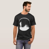 Nachtwanderwege Berge T-Shirt (Vorne ganz)