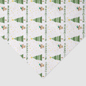 Nachtweihnachtszene mit Niedlichem Affen Seidenpapier (Ausschnitt)