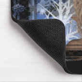 Nachtwintertime Elf Design Mousepad (Ecke)