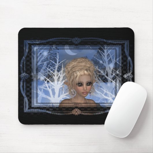 Nachtwintertime Elf Design Mousepad (Mit Mouse)