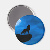 Nachtwolf Magnet (Vorderseite/Rückseite)