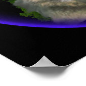 Nachtwolf Poster (Ecke)