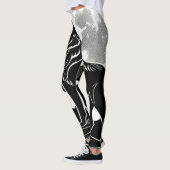 Nachtwolf-Silhouette Leggings (Links)