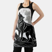 Nachtwolf-Silhouette Schürze (InSitu)