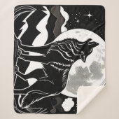 Nachtwolf-Silhouette Sherpadecke (Vorderseite)