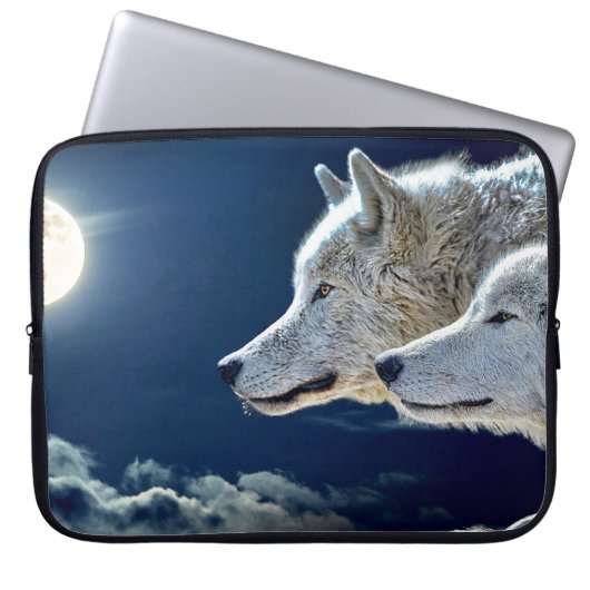 Nachtwölfe Laptopschutzhülle (Vorderseite)