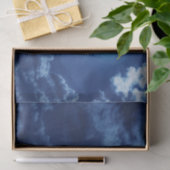 Nachtwolken mit Mond - Gewebepapier Seidenpapier (Geschenk)