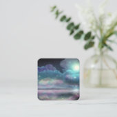 Nachtwolken Quadratische Visitenkarte (Stehend Vorderseite)