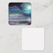 Nachtwolken Quadratische Visitenkarte (Vorne/Hinten)