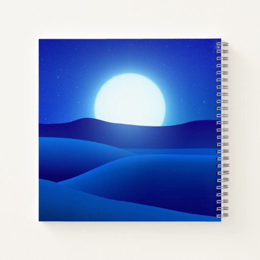 Nachtwüste Notizblock (Rückseite)