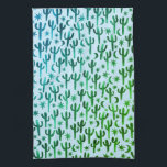 Nachtwüste Saguaro Cacti Muster Wasserfarbe Geschirrtuch<br><div class="desc">Dekorieren Sie Ihre Küche mit diesem grünen und blauen Kakteen-Handtuch. Macht ein großartiges Hauswärme- oder Hochzeitsgeschenk! Sie können ihn anpassen und auch Text hinzufügen. Karo in meinem Shop für viel mehr Farben und Muster!</div>