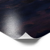 Nachtwüste Vollmond Fotodruck (Ecke)