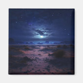 Nachtwüste Vollmond Magnet (Vorne)
