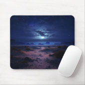 Nachtwüste Vollmond Mousepad (Mit Mouse)