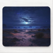 Nachtwüste Vollmond Mousepad (Vorne)