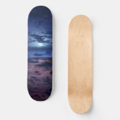 Nachtwüste Vollmond Skateboard (Vorderseite)