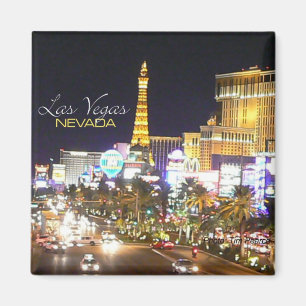 Nachtzeit-Andenken-Kühlschrankmagnete Las Vegas Magnet