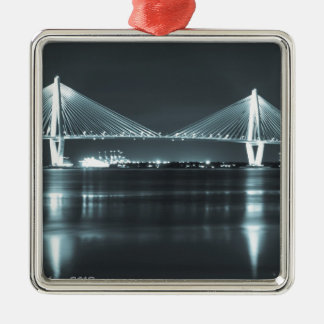 Nachtzeit-Brücke Silbernes Ornament